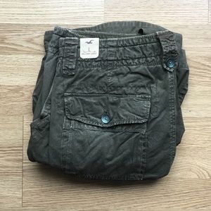 Hollister 100% cotton military cargo shirts
